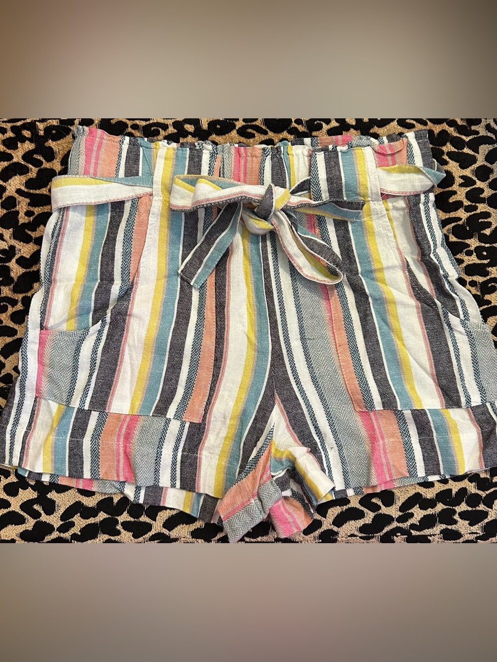 Beach striped shorts